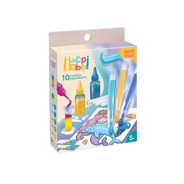 HAPPIHOBBI MARKERS WORKSHOP REFILL PACK - 2 DESIGNS