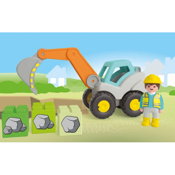 PLAYMOBIL JUNIOR ΦΟΡΤΩΤΗΣ ΕΚΣΚΑΦΕΑΣ