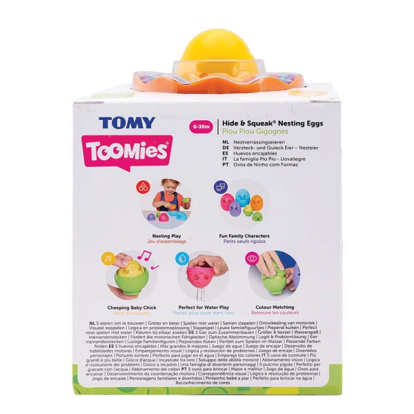 TOMY TOOMIES ΒΡΕΦΙΚΟ ΠΑΙΧΝΙΔΙ ΑΥΓΟΥΛΑΚΙΑ ΣΤΗ ΦΩΛΙΑ ΓΙΑ 6-36 ΜΗΝΩΝ