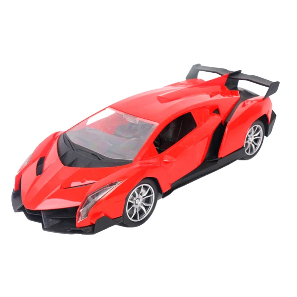 REMOTE CONTROL CAR 1:16 WITH LIGHTS USB 27MHz - RED