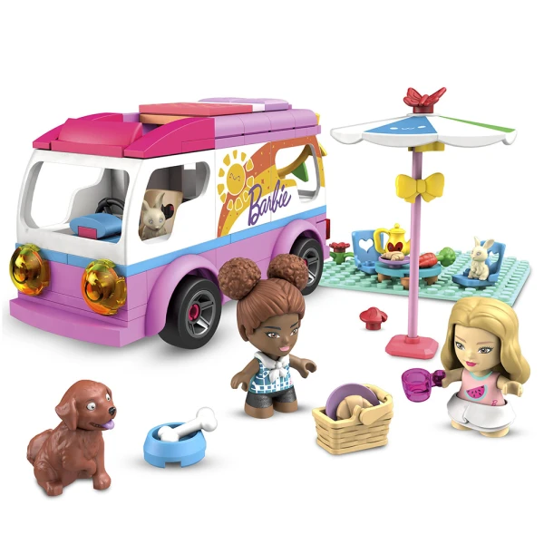 MEGA BLOKS BARBIE ΤΡΟΧΟΣΠΙΤΟ 130 τεμ.