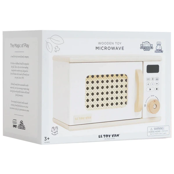 LE TOY VAN WOODEN MICROWAVE