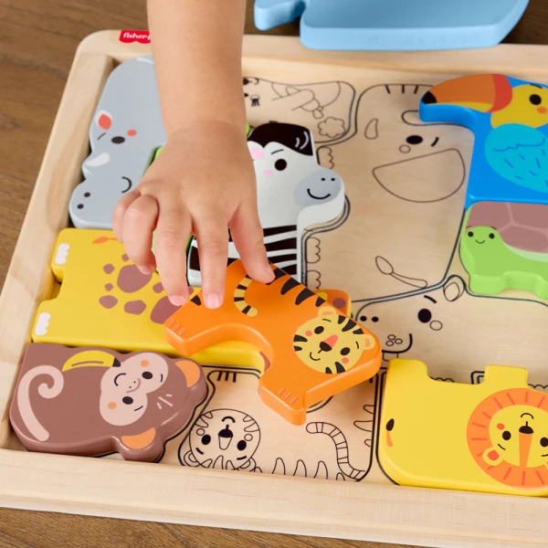 FISHER PRICE ΞΥΛΙΝΟ ΠΑΖΛ ΜΕ ΖΩΑΚΙΑ