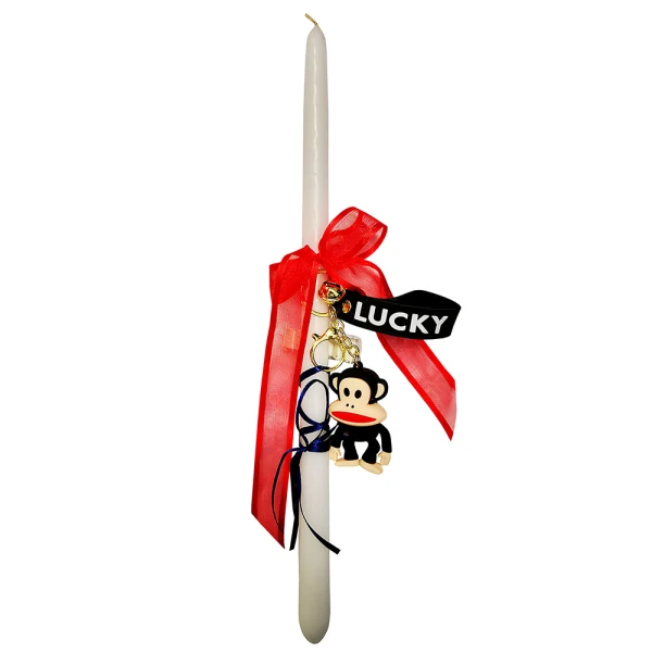 EASTER CANDLE KEY CHAIN WITH FIGURE - 10 DESIGNS