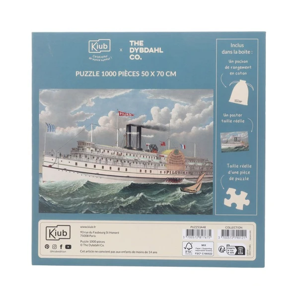 KIUB ΠΑΖΛ 1000 τεμ. ΚΑΙ ΘΗΚΗ - BATEAU