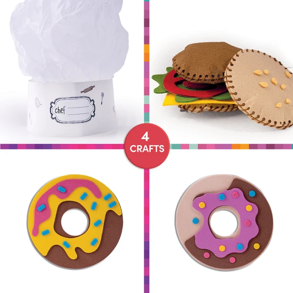 AS CRAFT CHEF DIY TOY WITH 3 CRAFTS FOR AGES 3+