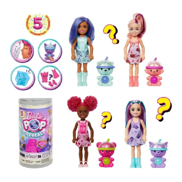 BARBIE CHELSEA POP REVEAL BUBBLE TEA SURPRISE