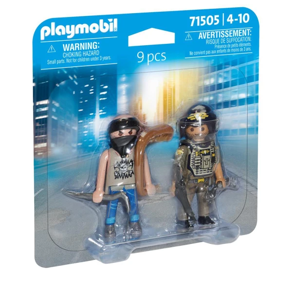 PLAYMOBIL CITY ACTION DUOPACK ΚΛΕΦΤΗΣ ΚΑΙ ΑΣΤΥΝΟΜΟΣ