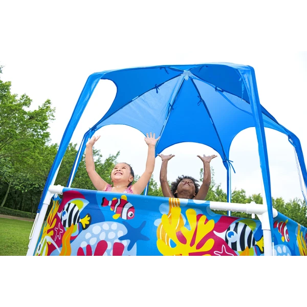 BESTWAY STEEL PRO UV CAREFUL 183X51 cm SPLASH-IN-SHADE PLAY POOL