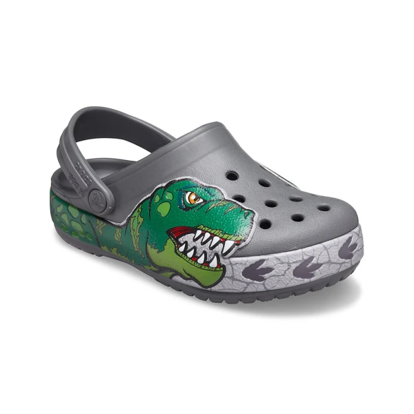 CROCS FL DINO BAND LIGHTS CG K SLATE GREY