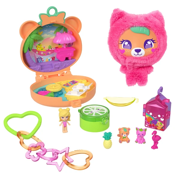 POLLY POCKET MINI PLUSH TEDDY BEAR