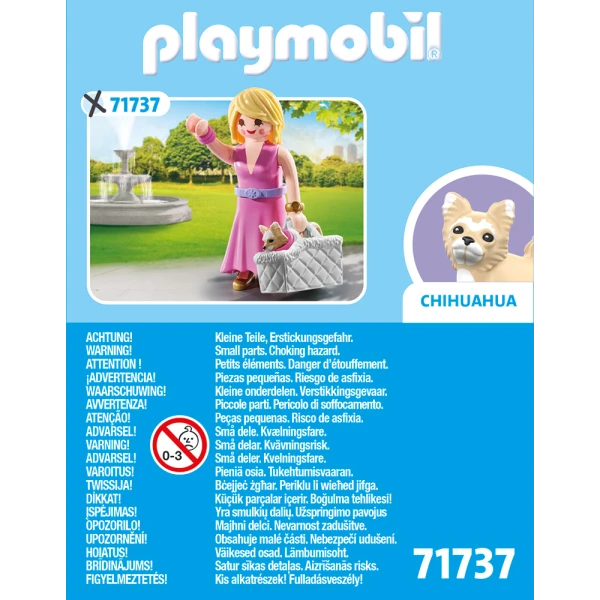 PLAYMOBIL MY LIFE WOMAN WITH CHIHUAHUA AND BASKET