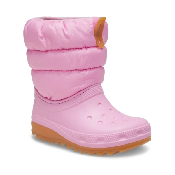 CROCS CLASSIC NEO PUFF BOOT K PINK TWEED-GUM