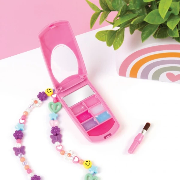 MAKE IT REAL SET FLIP PHONE LIP GLOSS AND DIY LANYARD