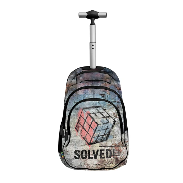 MULTI-COMPARTMENT TROLLEY BACKPACK SOLVED RUBIKS