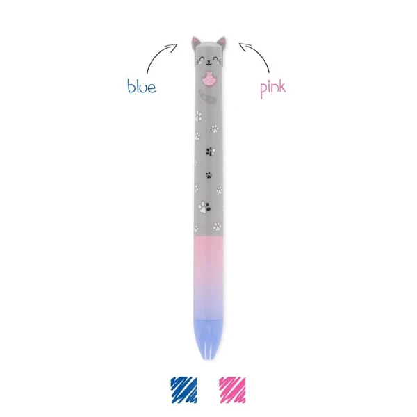 LEGAMI ΣΤΥΛΟ BALLPOINT 2 ΧΡΩΜΑΤΩΝ CLICK & CLACK - KITTY