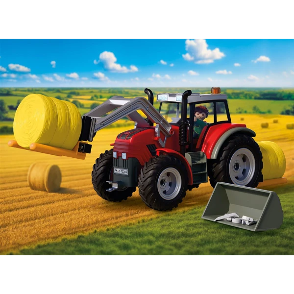 PLAYMOBIL COUNTRY ΜΕΓΑΛΟ ΤΡΑΚΤΕΡ ΜΕ ΜΠΑΛΕΣ ΣΑΝΟΥ