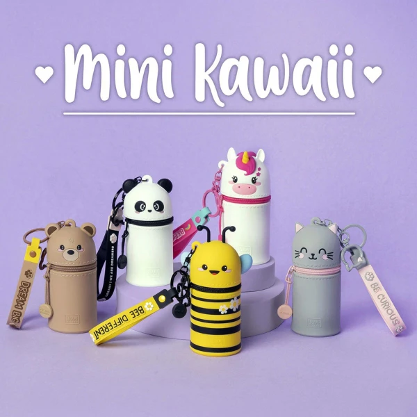 LEGAMI MINI KAWAII COIN PURSE WITH KEY RING - UNICORN