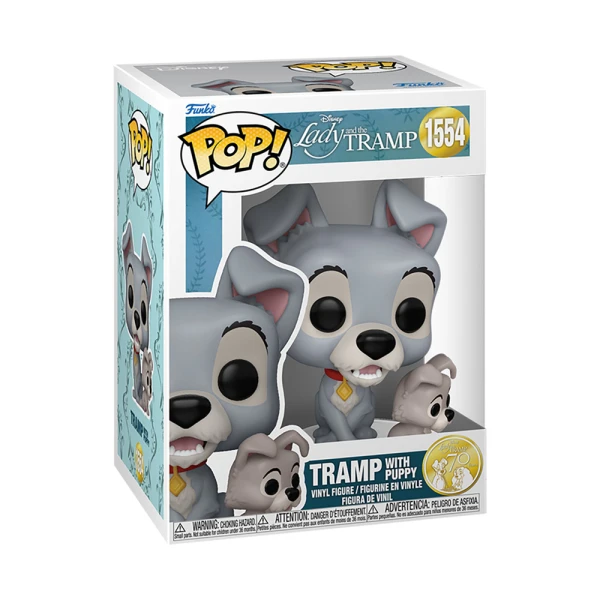 FUNKO POP! DISNEY LADY & THE TRAMP ΦΙΓΟΥΡΑ ΒΙΝΥΛΙΟΥ TRAMP WITH PUPPY 1554