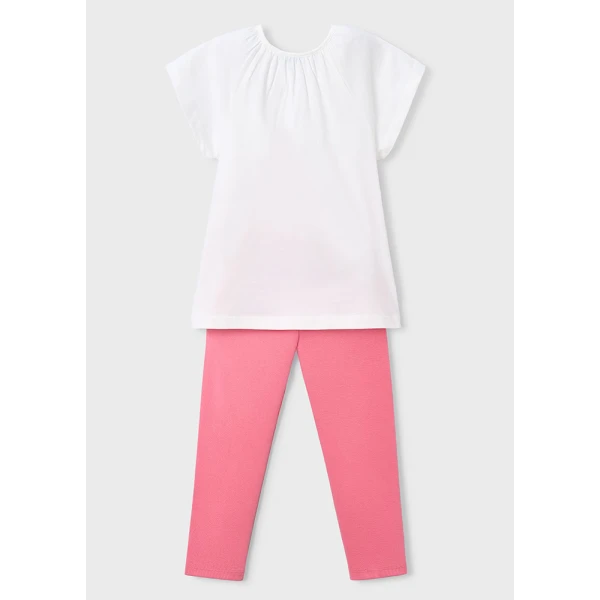 MAYORAL SET LEGGINGS COTTON JERSEY PINK