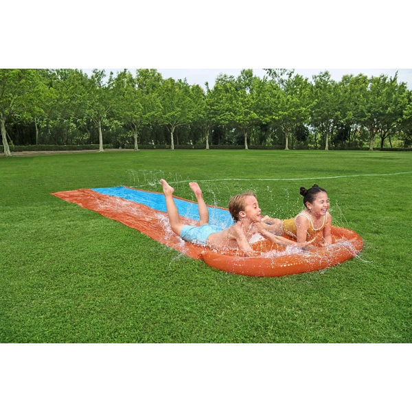 BESTWAY H2OGO! INFLATABLE DOUBLE SLIDE 4.88m
