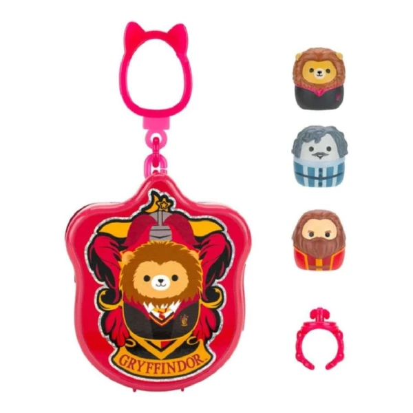 SQUISH-A-LONGS HARRY POTTER SURPRISE KEYCHAIN WITH 8-PLACE CASE 8 WITH 3 FIGURES