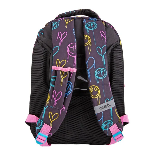MUST XPRESSION ELEMENTARY SCHOOL BACKPACK 32X18X43 cM 3 CASES MELTED HEART