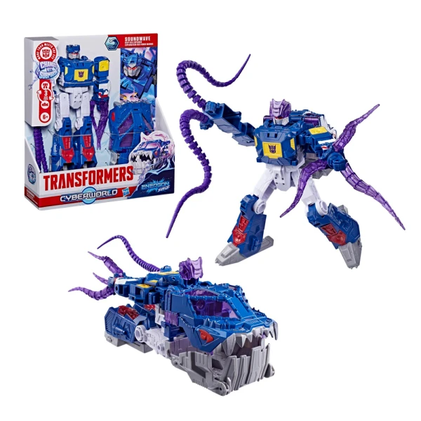 TRANSFORMERS ΦΙΓΟΥΡΑ CYBERWORLD SOUNDWAVE DEEP-SEA EXPLORER
