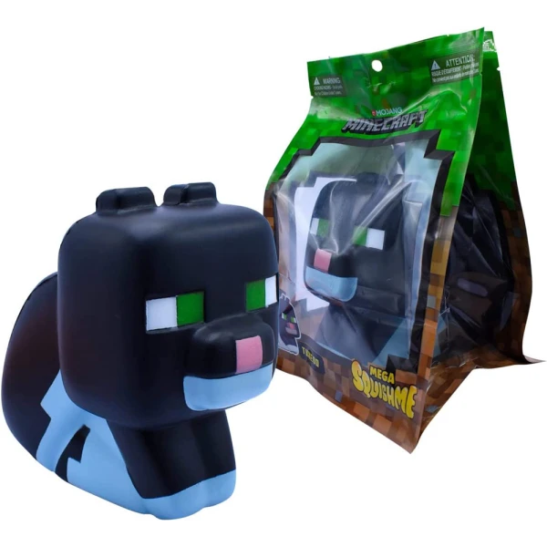 ΣΑΚΟΥΛΑΚΙ MINECRAFT SQUISHY MEGA 15 εκ. - TUXEDO CAT
