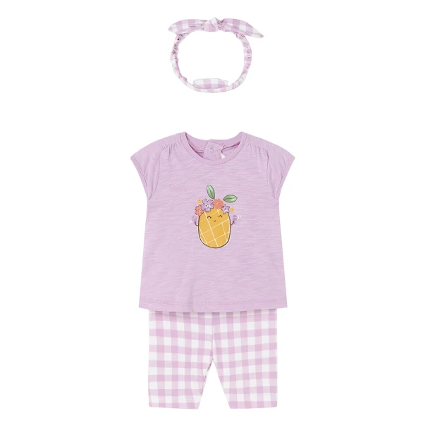 MAYORAL CAPRI SET WITH HAIRBAND LILAC