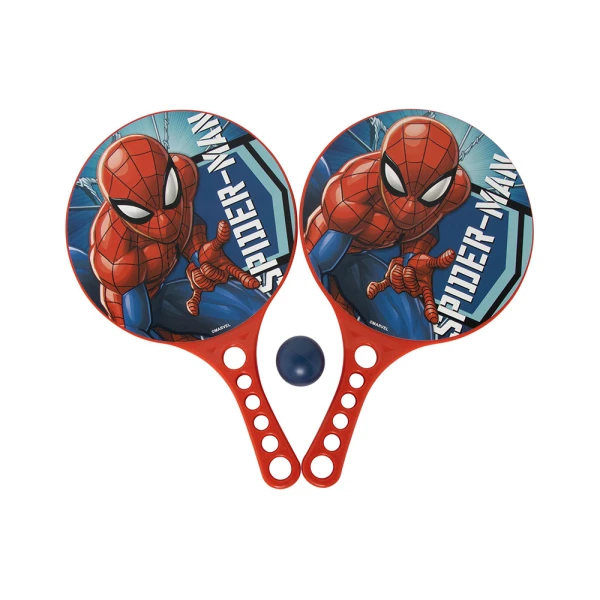 2 BEACH RACKETS SET WITH BALL SPIDERMAN