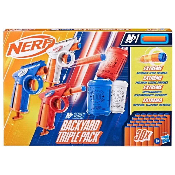 NERF N\' SERIES FLEX BACKYARD 3-PACK BLASTERS