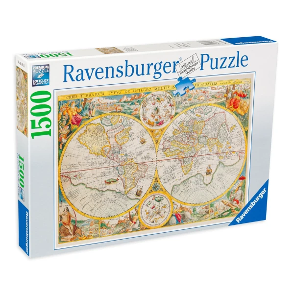 RAVENSBURGER ΠΑΖΛ 1500 τεμ. ΙΣΤΟΡΙΚΟΣ ΧΑΡΤΗΣ