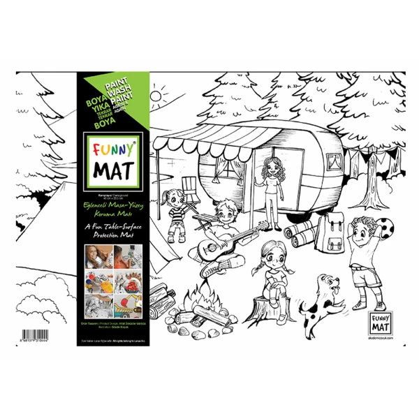 AKADEMI FUNNY MAT ΣΟΥΠΛΑ ΕΠΙΦΑΝΕΙΑ ΧΡΩΜΑΤΙΣΜΟΥ 48X33.5 cm ΚΑΜΠΙΝΓΚ