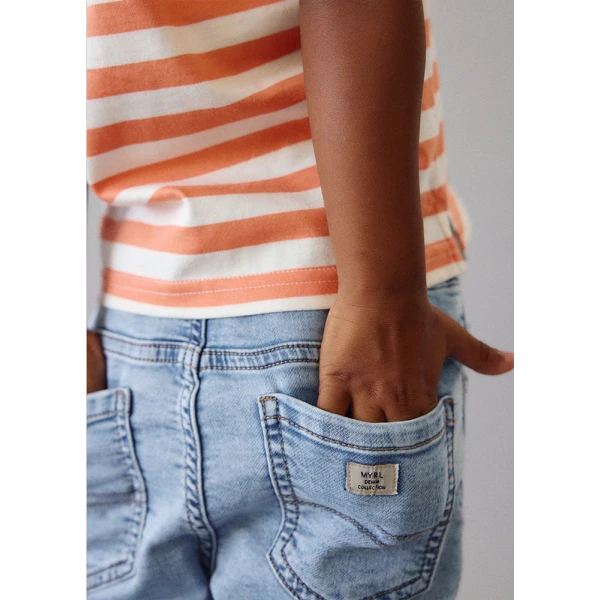 MAYORAL ΒΕΡΜΟΥΔΑ SOFT DENIM JOGGER ΤΖΗΝ ΑΝΟΙΧΤΟ