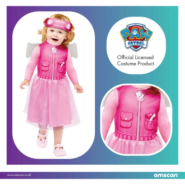 CARNIVAL COSTUME PAW PATROL BABY SKYE 2-3 YEARS