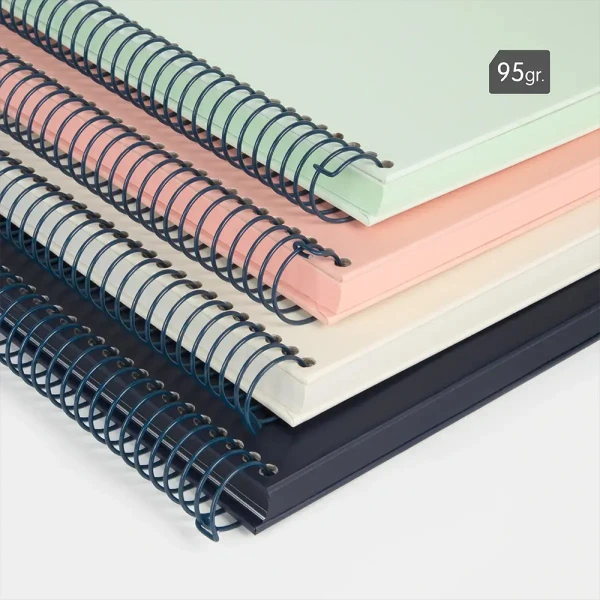 MILAN A4 SPIRAL NOTEBOOK 80 SHEETS COLLECTION PINK