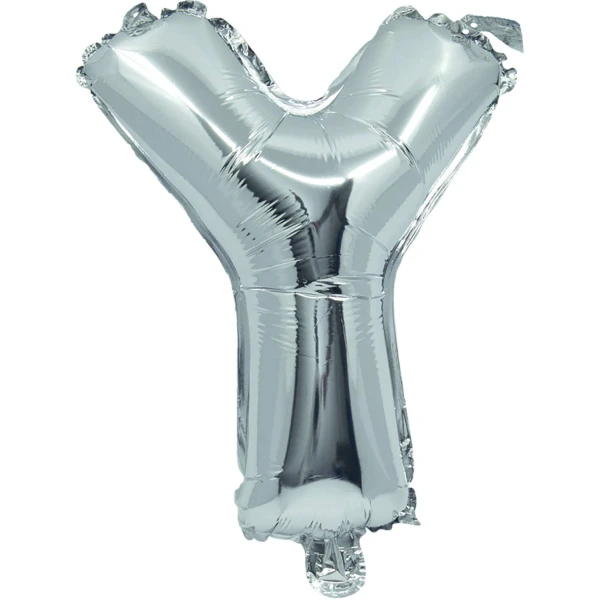 ΜΠΑΛΟΝΙ ΑΣΗΜΙ FOIL 32 cm ΓΡΑΜΜΑ Y ΚΑΙ ΚΑΛΑΜΑΚΙ
