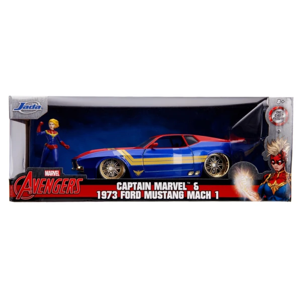 MARVEL CAPTAIN MARVEL ΚΑΙ 1973 FORD MUSTANG MACH 1 1:24