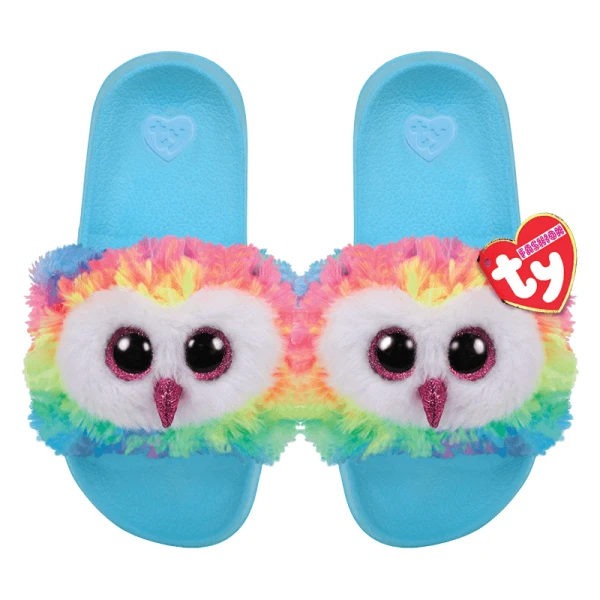 TY BEANIE BOOS PLASTIC SLIDES OWEN