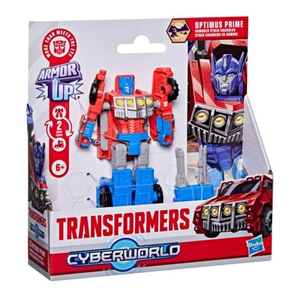 TRANSFORMERS CYBERWORLD ARMORED CYBER CHANGERS - ΦΙΓΟΥΡΑ OPTIMUS PRIME