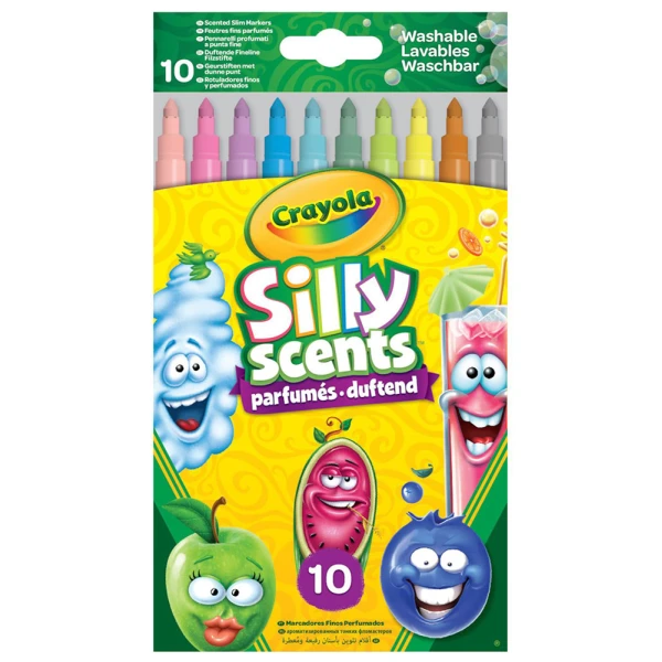 CRAYOLA SILLY SCENTS 10 ΛΕΠΤΟΙ ΠΛΕΝΟΜΕΝΟΙ ΜΑΡΚΑΔΟΡΟΙ