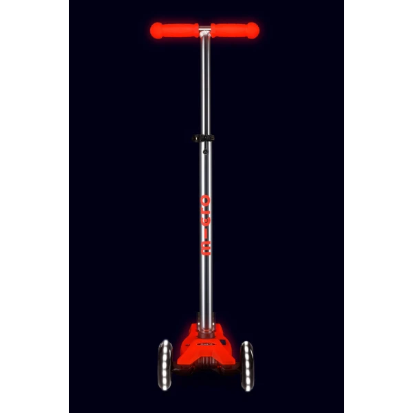 MICRO 3ΤΡΟΧΟ ΠΑΤΙΝΙ MAXI MICRO DELUXE GLOW LED AURA RED