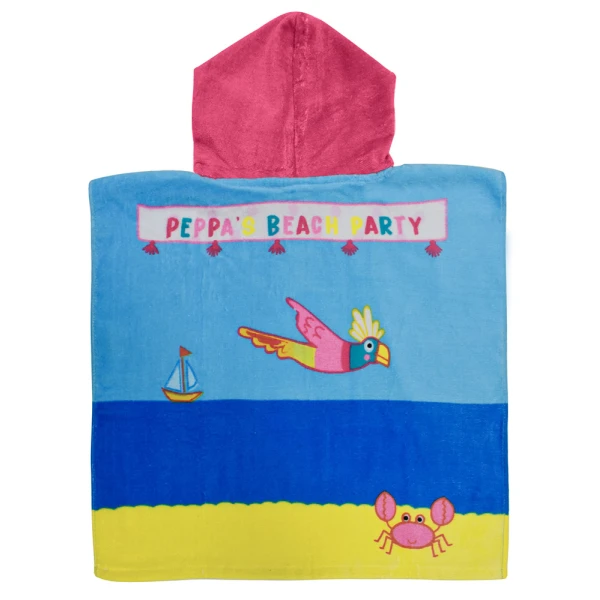 ΠΟΝΤΣΟ ΠΕΤΣΕΤΑ ΘΑΛΑΣΣΗΣ 50X100 cm PEPPA PIG BEACH PARTY