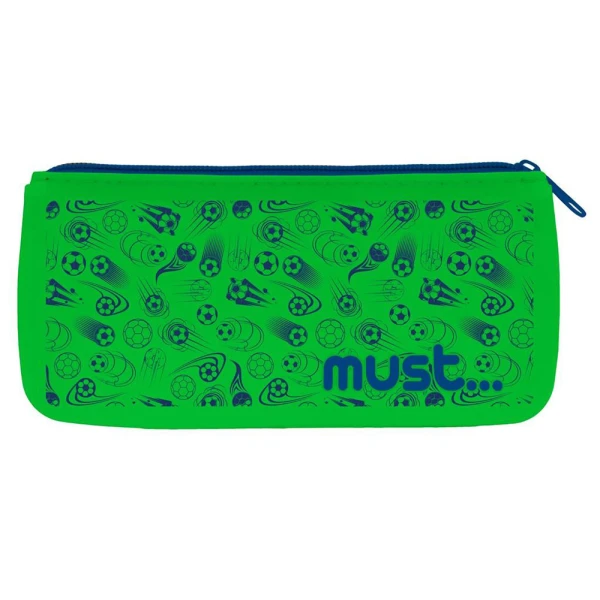 MUST FOCUS FLAT SILICONE PENCIL CASE 21X10 cm - 4 DESIGNS