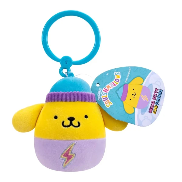 SQUISHMALLOWS SANRIO PLUSH KEYCHAIN 9 cm. KAWAII TOKYO - POMPOMPURIN