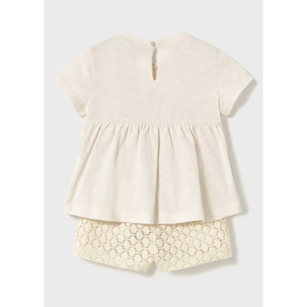 MAYORAL SET BERMUDA SHORTS  BEIGE 
