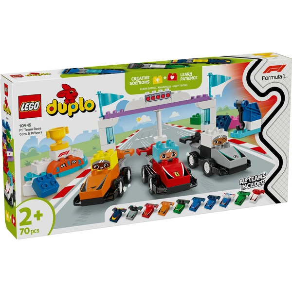 LEGO® DUPLO® TOWN F1® TEAM RACE CARS & DRIVERS
