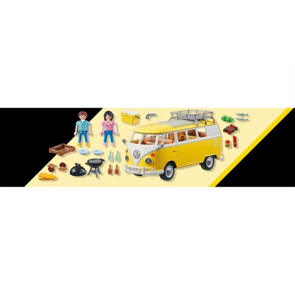 PLAYMOBIL VOLKSWAGEN T1 CAMPER BUS ΚΙΤΡΙΝΟ
