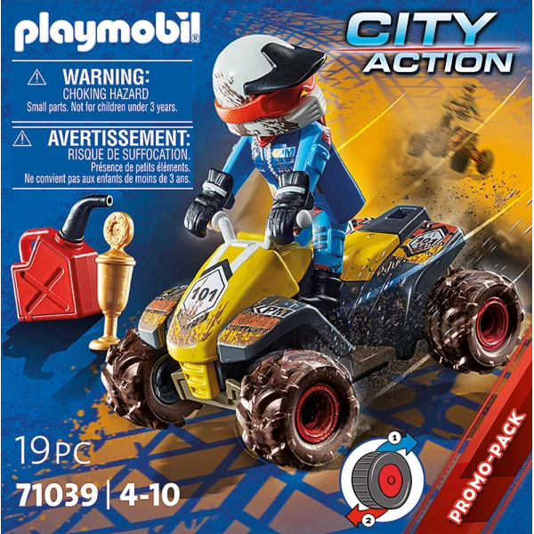 PLAYMOBIL CITY ACTION ΟΔΗΓΟΣ ΑΓΩΝΩΝ ΜΕ ΓΟΥΡΟΥΝΑ 4Χ4